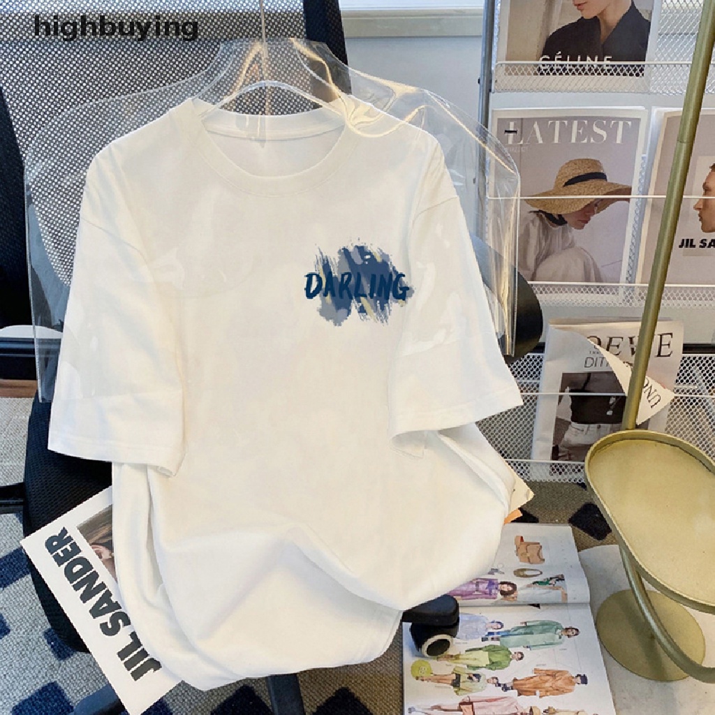 Áo Thun Tay Ngắn Cổ Tròn Dáng Rộng In Họa Tiết Thời Trang Mùa Hè Cho Nữ