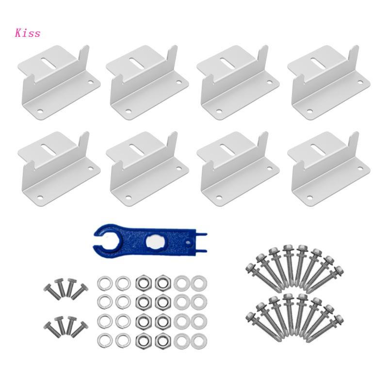 Bộ Bảng Điều Khiển Năng Lượng Mặt Trời Kèm Đai Ốc Gắn Mái Nhà