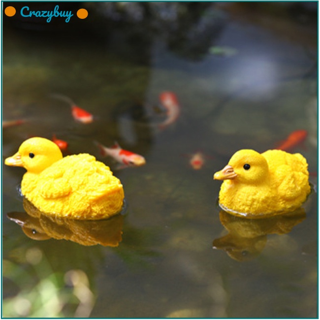 Cr 1 Cặp Mô Hình Chú Vịt Bằng Nhựa Resin Thủ Công Tinh Tế Trang Trí Sân Vườn Ngoài Trời