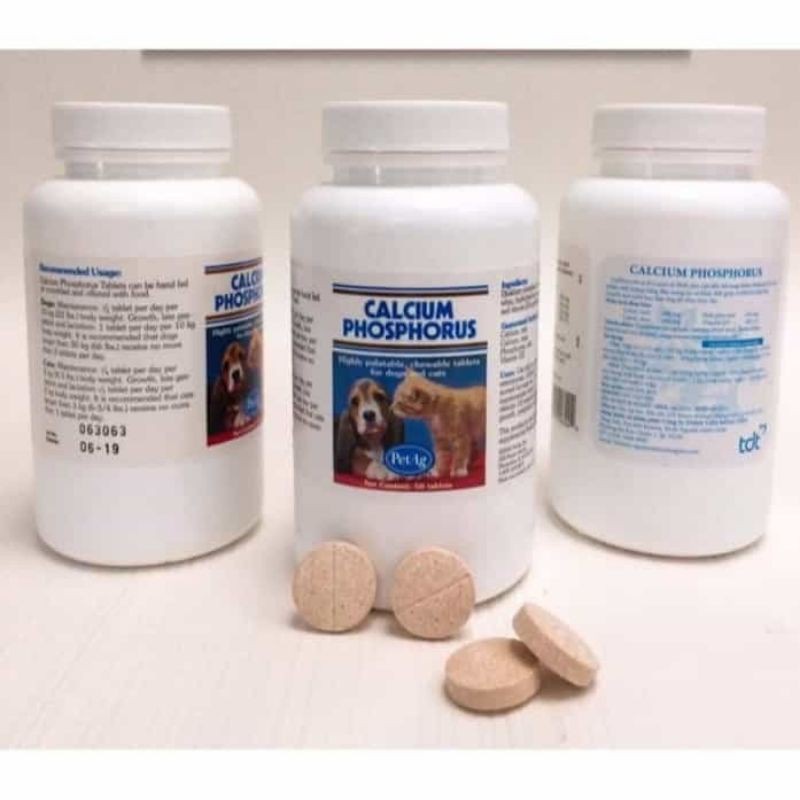 1 VIÊN CANXI PHỐT PHO PETAG CHẮC XƯƠNG CHÓ MÈO (Mỹ) - Calcium Phosphorus VIÊN BỔ SUNG CALCIUM PHOSPH