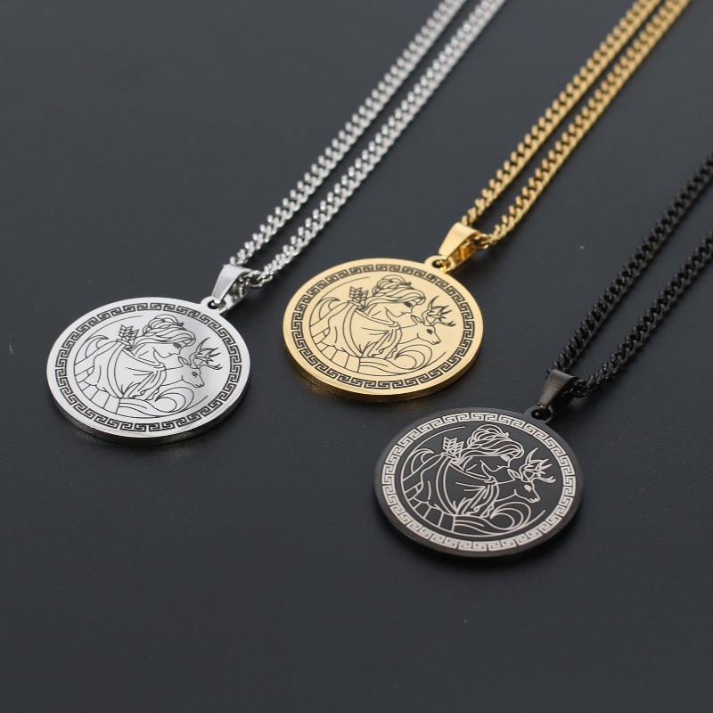 Z Vòng cổ Bằng Thép Titan Không Gỉ Phong Cách Rock Cá Tính Cho Nam Và Nữ