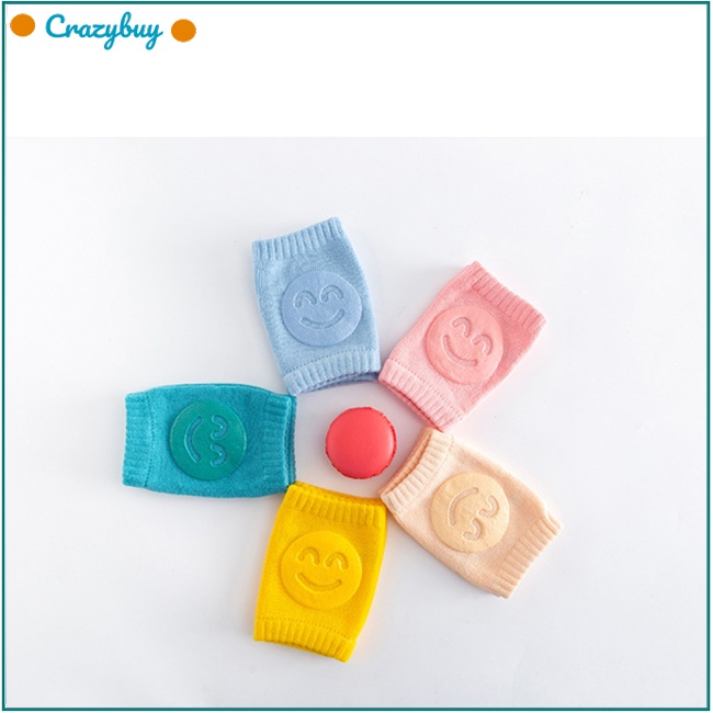 Cr 1 Cặp Đệm Bảo Vệ Đầu Gối Chống Trượt Cho Bé Tập Bò