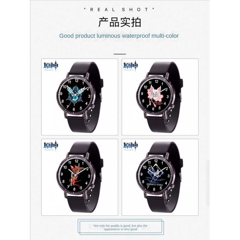 ★Genshin Impact★Đồng Hồ Thông Minh yae miko & klee merchandise Chống Nước Với Dây Đeo Dạ Quang