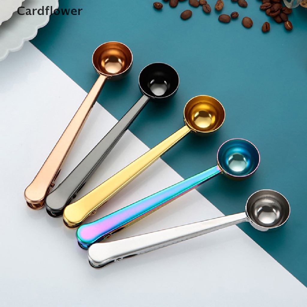 1 Muỗng Đong Cà Phê Bằng Thép Không Gỉ Có Kẹp Niêm Phong Túi Đựng