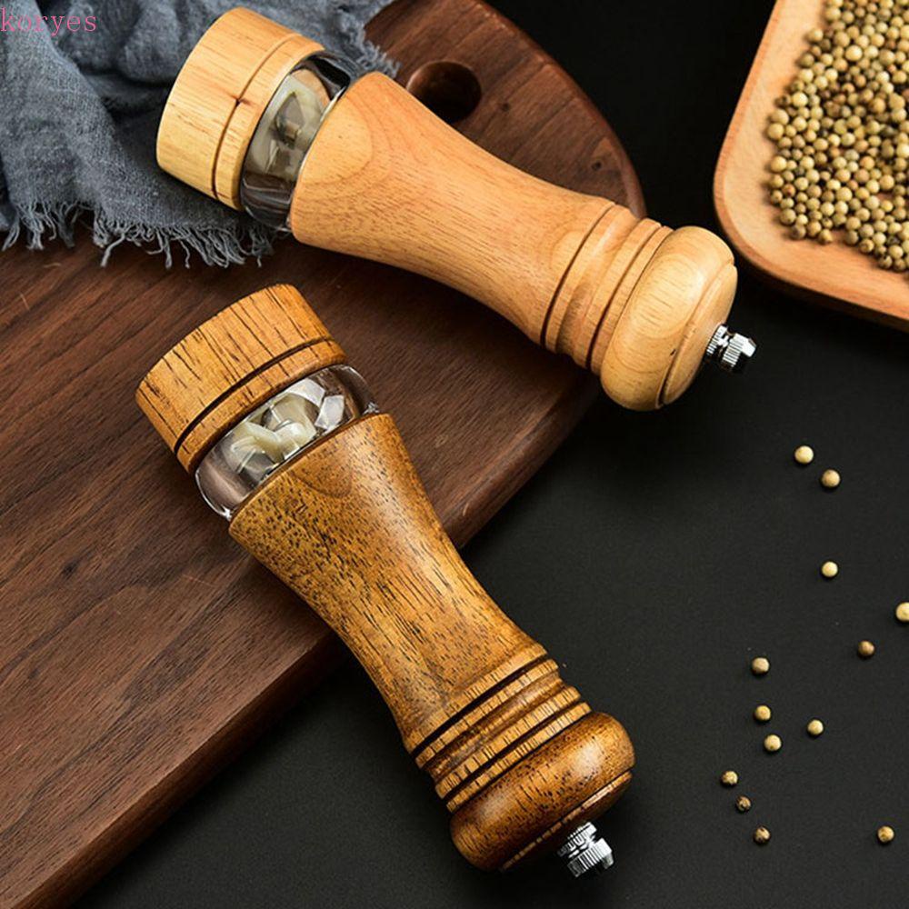 Lọ Xay Tiêu / Gia Vị Bằng Gỗ + Sứ Tiện Dụng Cho Nhà Hàng / BBQ