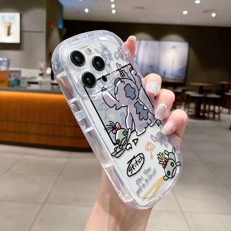 ✅Ốp Điện Thoại Mềm Trong Suốt Chống Sốc In Hình Stitch Cho Iphone promax / 13 / 12xs8piPhone14 xr 7 11 NSRF