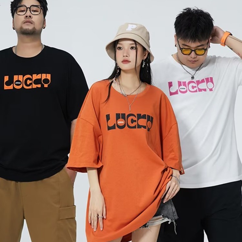 Áo Thun Cotton Tay Ngắn Cổ Tròn Dáng Rộng Có Size M-8XL Dành Cho Nam Giới