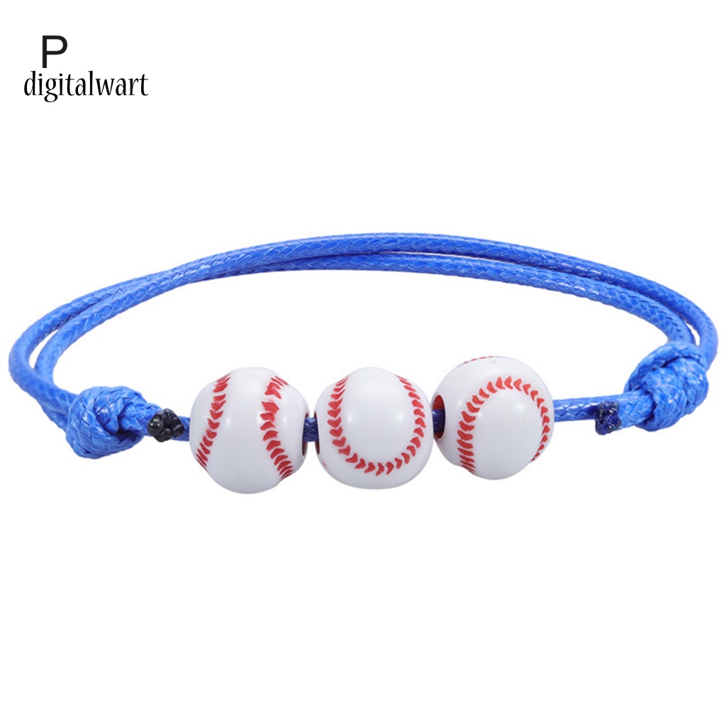 Kỹ Thuật Số| Vòng Tay Dây Bện Gắn Bóng Bầu Dục Thời Trang Unisex