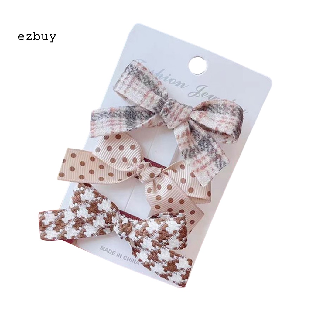 Kẹp Tóc Nơ In Hoa Dễ Thương Thoáng Khí Cho Bé Gái