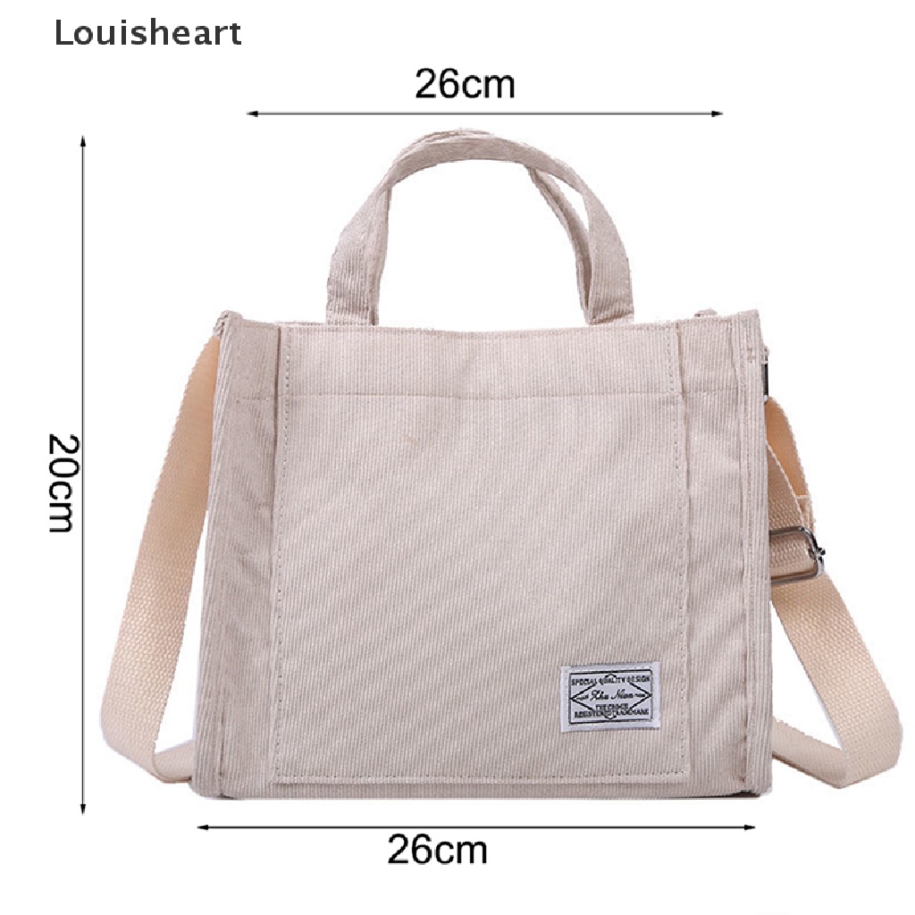 Túi Đeo Chéo Vai Louisheart Vải Nhung Phong Cách Retro Dành Cho Nữ TFG