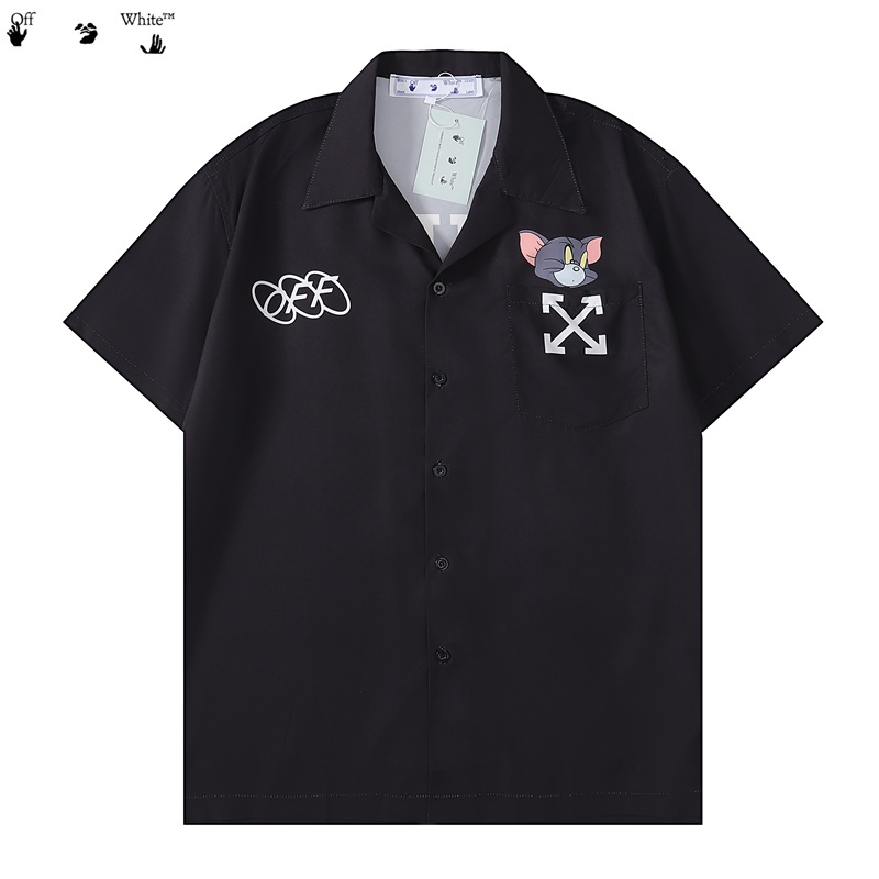 Áo Sơ Mi Tay Ngắn Plus Size In Hình Mèo Và Chuột Cho Nam Nữ