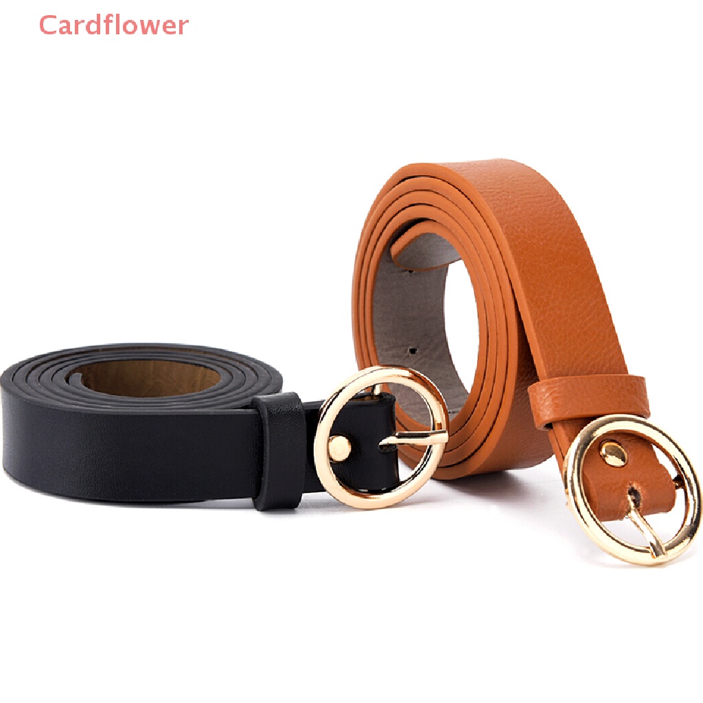 Thắt Lưng Da Khóa Tròn Kim Loại Phong Cách Boho Cổ Điển Cho Nữ