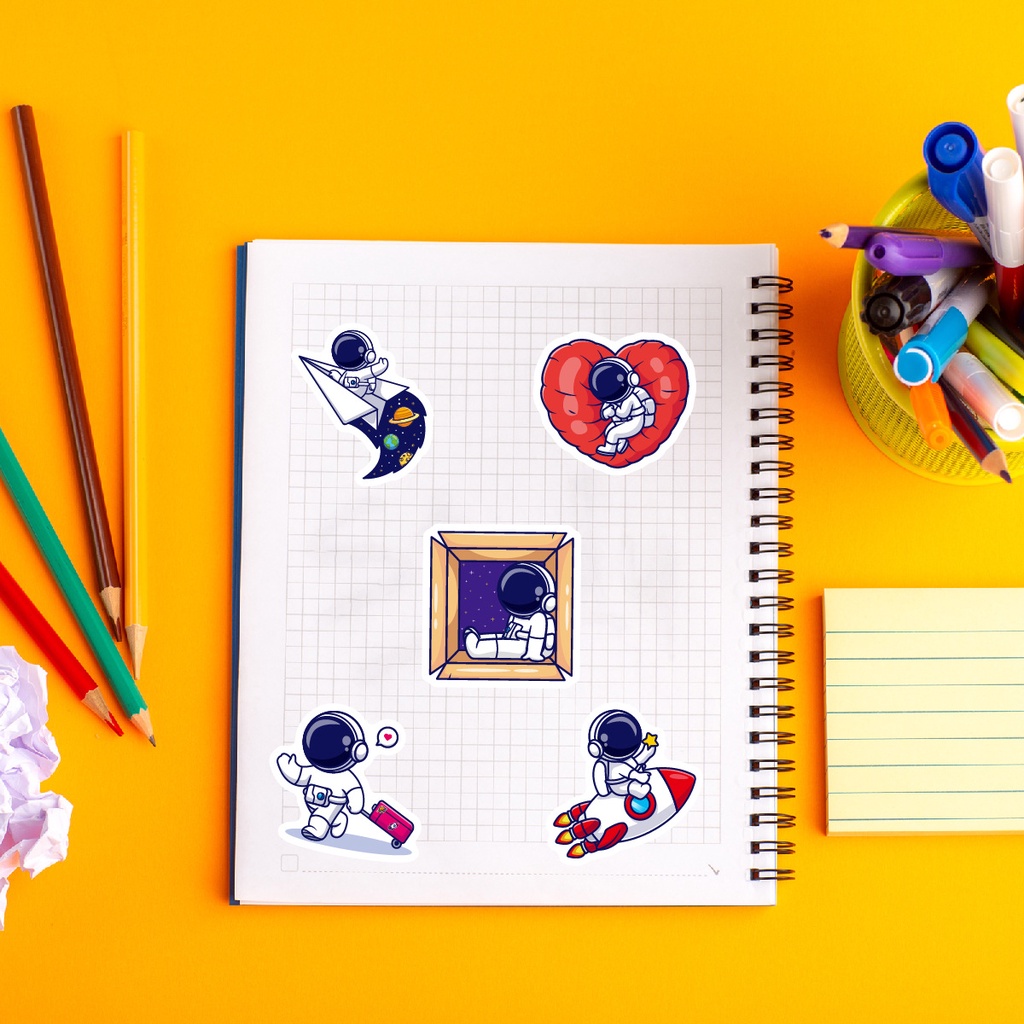 ❉ Miếng Dán Khen Thưởng Cho Bé Series 01 ❉ Bộ 50 Sticker Chống Thấm Nước Họa Tiết Doodle Hợp Thời Trang