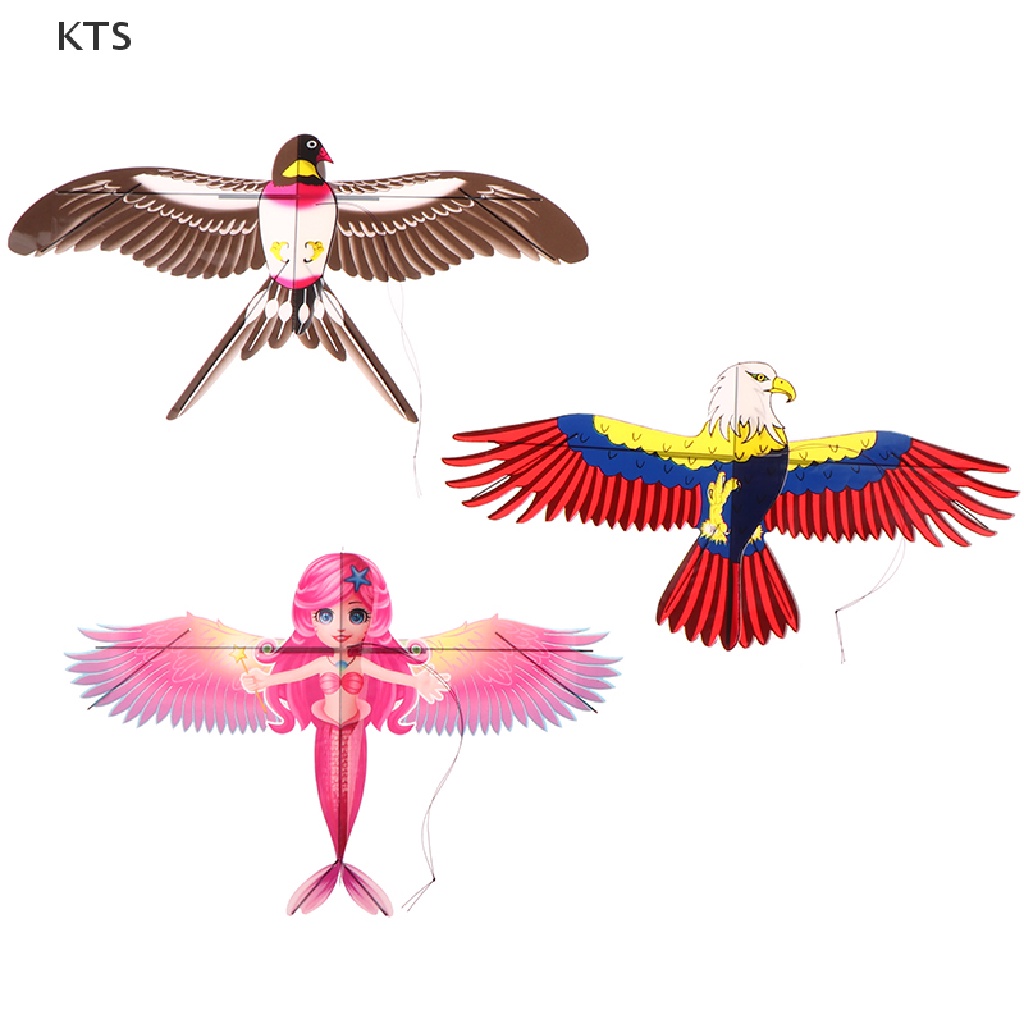 Diều Đồ Chơi Mini Bằng Nhựa Hình Hoạt Hình + Cần Câu Cá 40cm