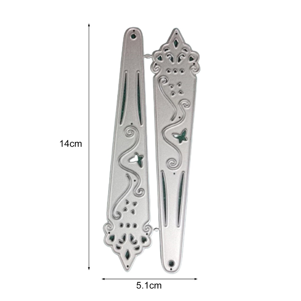 Kfr KFR✧Khuôn Cắt Giấy Kim Loại Hình Quạt DIY Có Thể Tái Sử Dụng