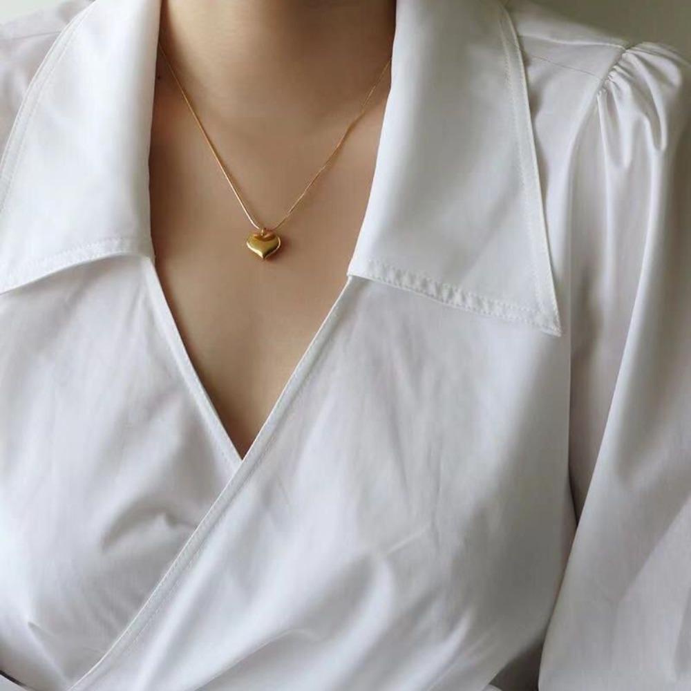 Vòng cổ Hợp Kim Mặt Hình Trái Tim Thời Trang