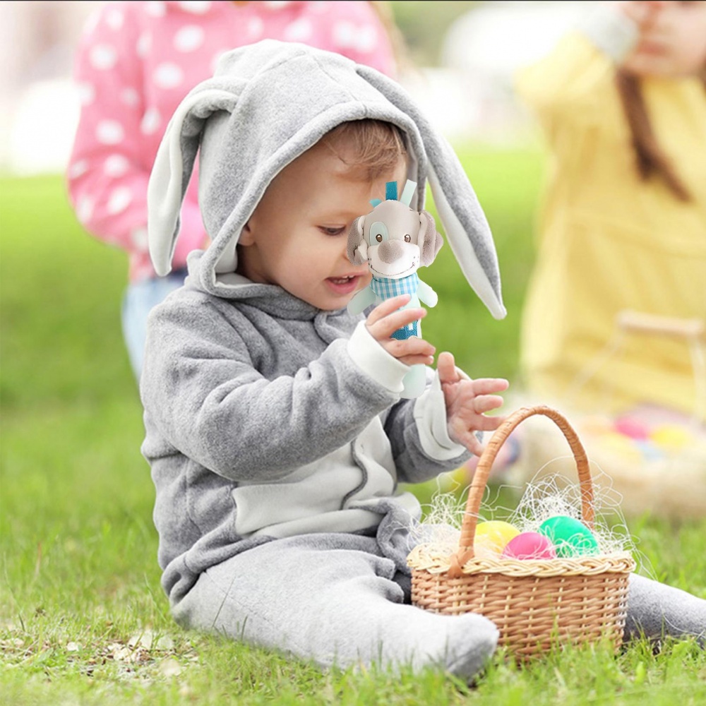 Đồ Chơi Nhồi Bông Cầm Tay Mềm Mại Thoải Mái Hình Động Vật Dễ Thương Cho Bé