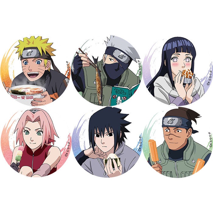 Bộ 6 Huy Hiệu Anime Naruto 58mm
