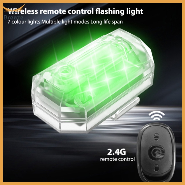 Đèn Led Nhấp Nháy Cảnh Báo Điều Khiển Từ Xa Không Dây Cho Xe Đạp / Xe Máy