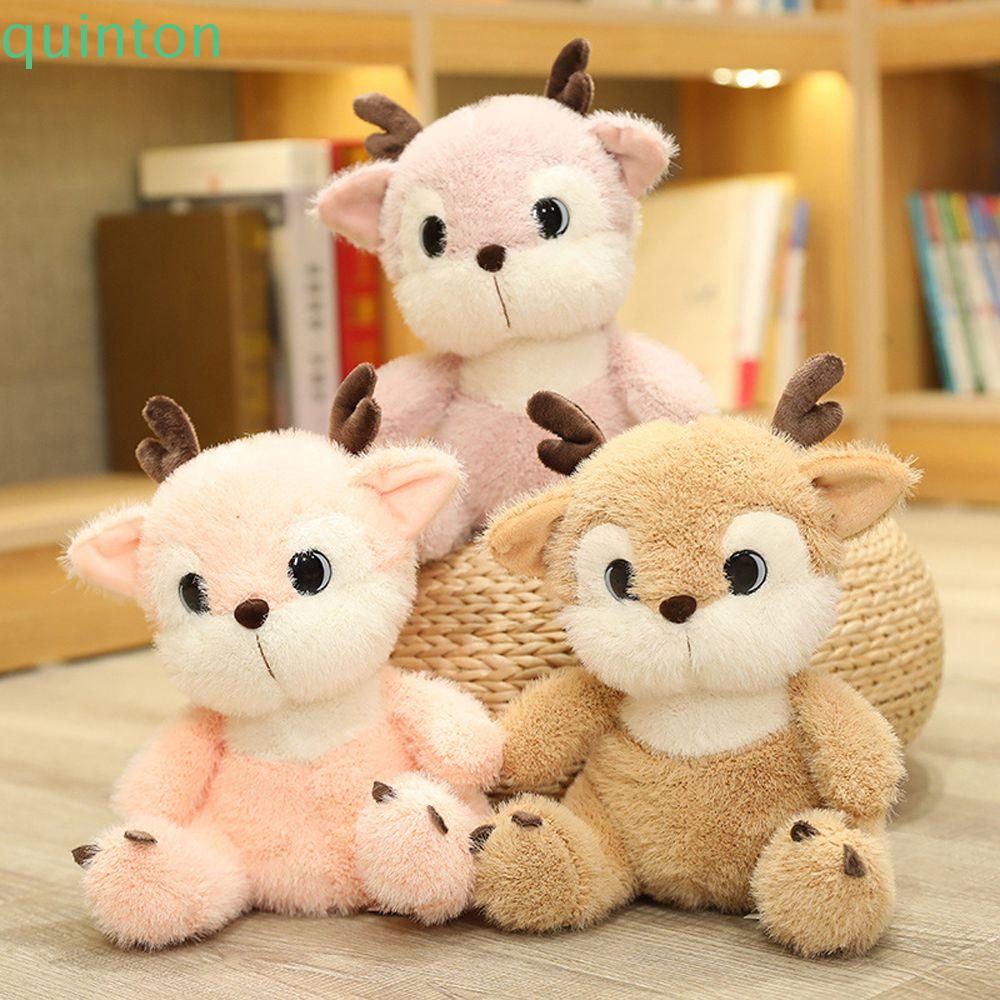 Búp Bê Đồ Chơi Nhồi Bông Mềm Mại Hình Động Vật Hoạt Hình QUINTON Dành Cho Trẻ