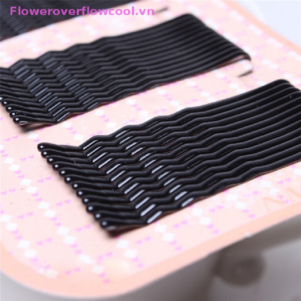 Set 40 Kẹp Tóc Màu Đen Kiểu Dáng Đơn Giản Cho Nữ