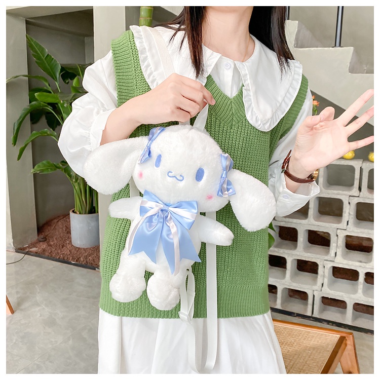 Túi Đeo Chéo Hình Chú Chó Nhồi Bông Dễ Thương Thời Trang Hàn Quốc 2023