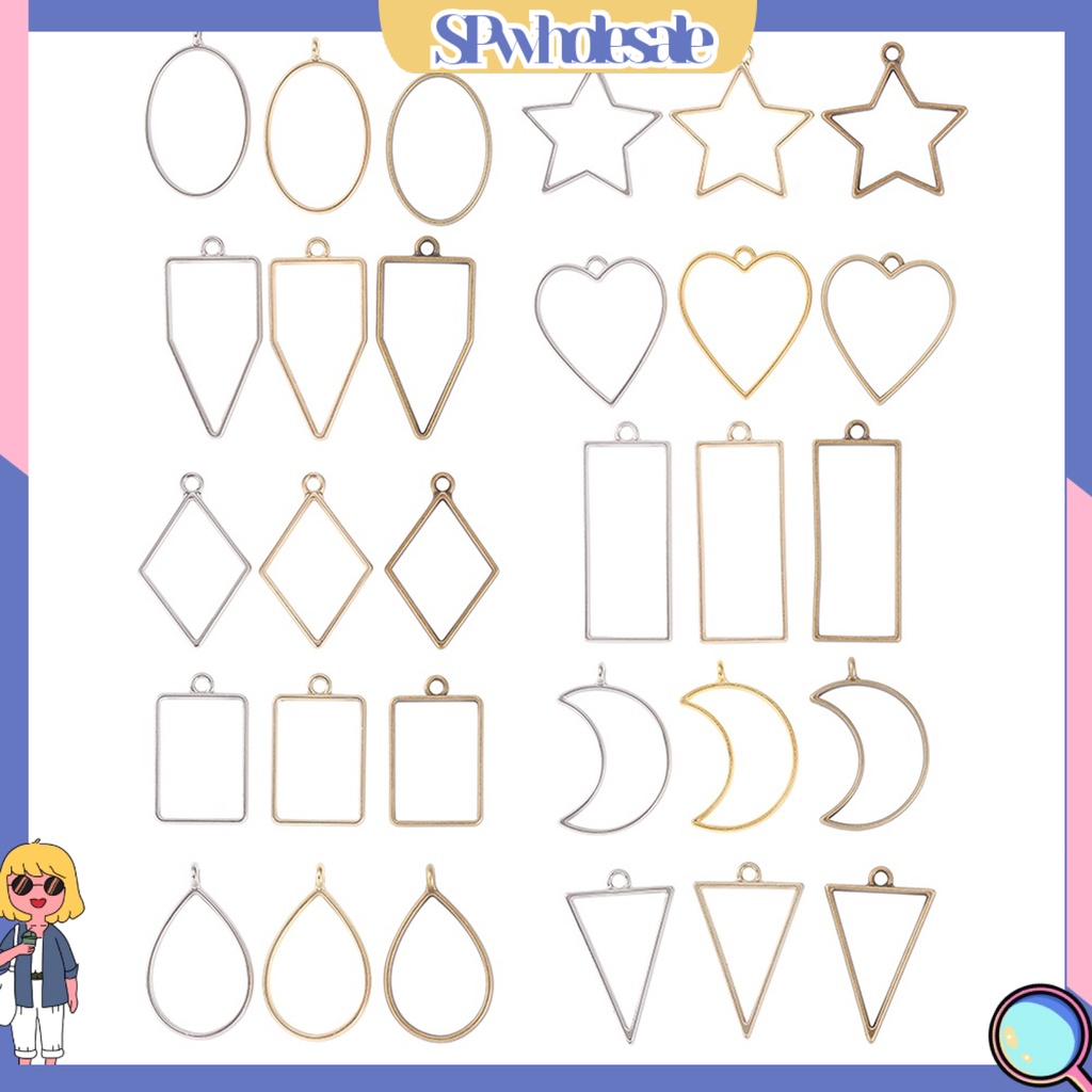 &lt;SPwholesale&gt; Bộ 30 Khuôn Hợp Kim Làm Trang Sức