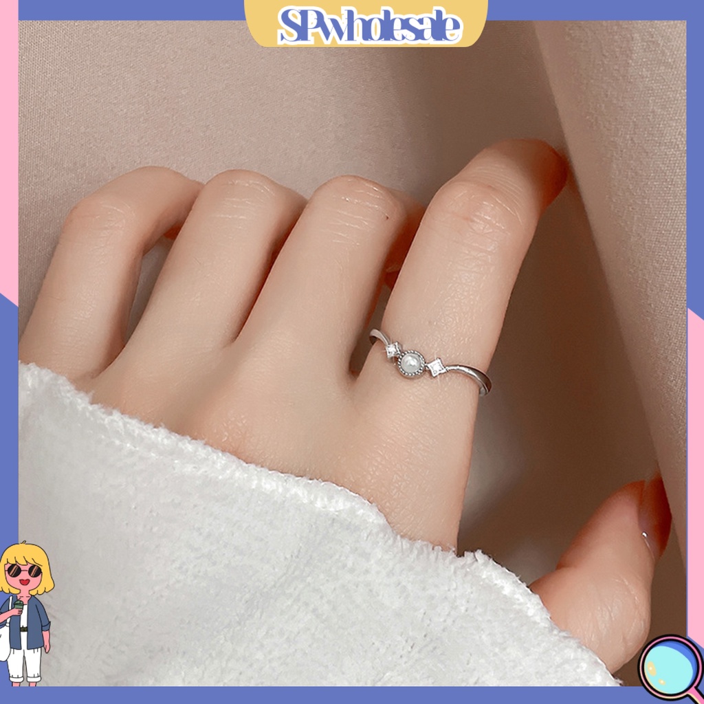 <SPwholesale> Nhẫn Đồng Đính Ngọc Trai Giả Thời Trang Cho Nữ