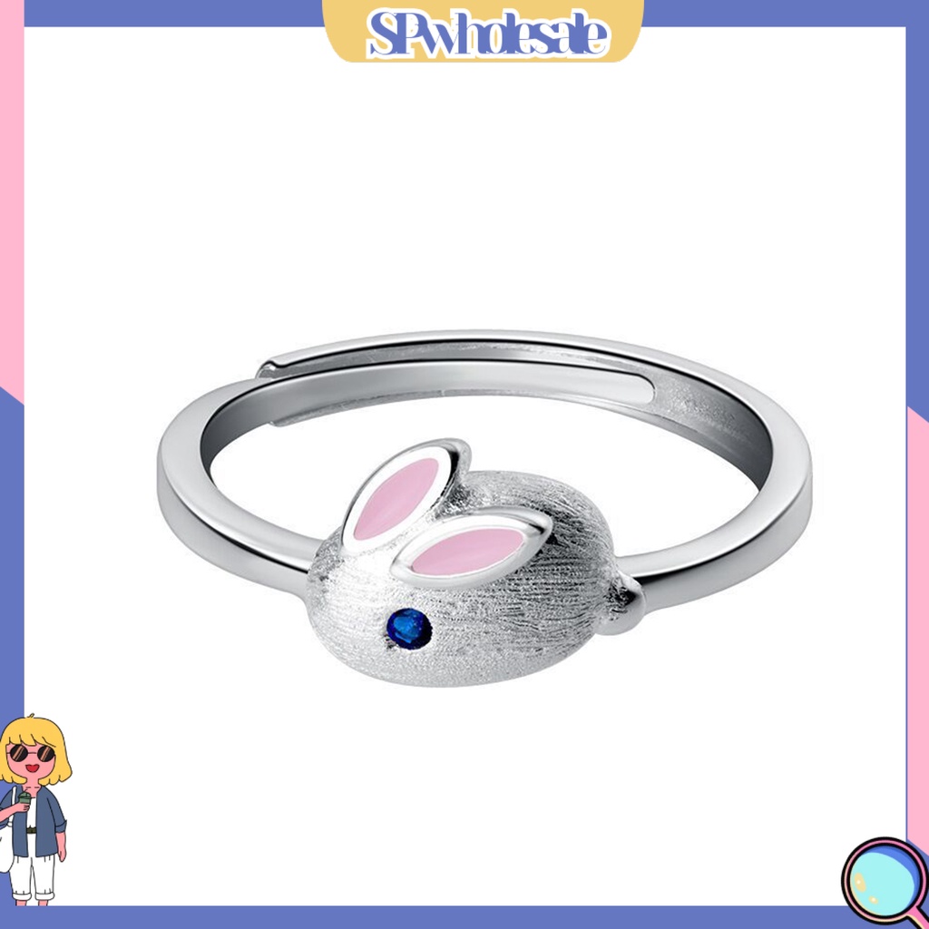 <SPwholesale> Nhẫn Hở Hình Thỏ Bunny Dễ Thương Có Thể Điều Chỉnh Kích Cỡ