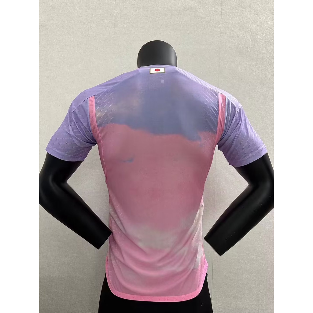 Áo Thun Bóng Đá Tay Ngắn Phiên Bản Nhật Bản Màu Hồng / Xanh Dương 2324