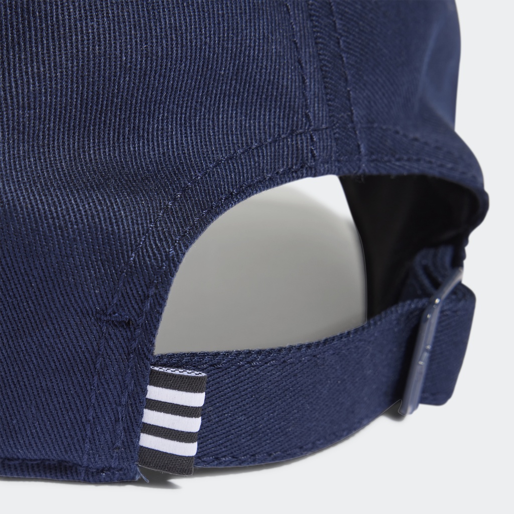 Adidas Phong cách sống Mũ bóng chày vải twill 3 Sọc Unisex Màu xanh da trời HN1037