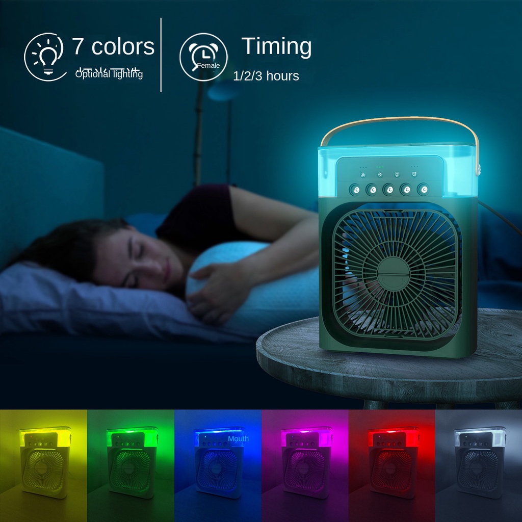 Quạt Phun Sương Làm Mát Để Bàn 55 Cổng USB