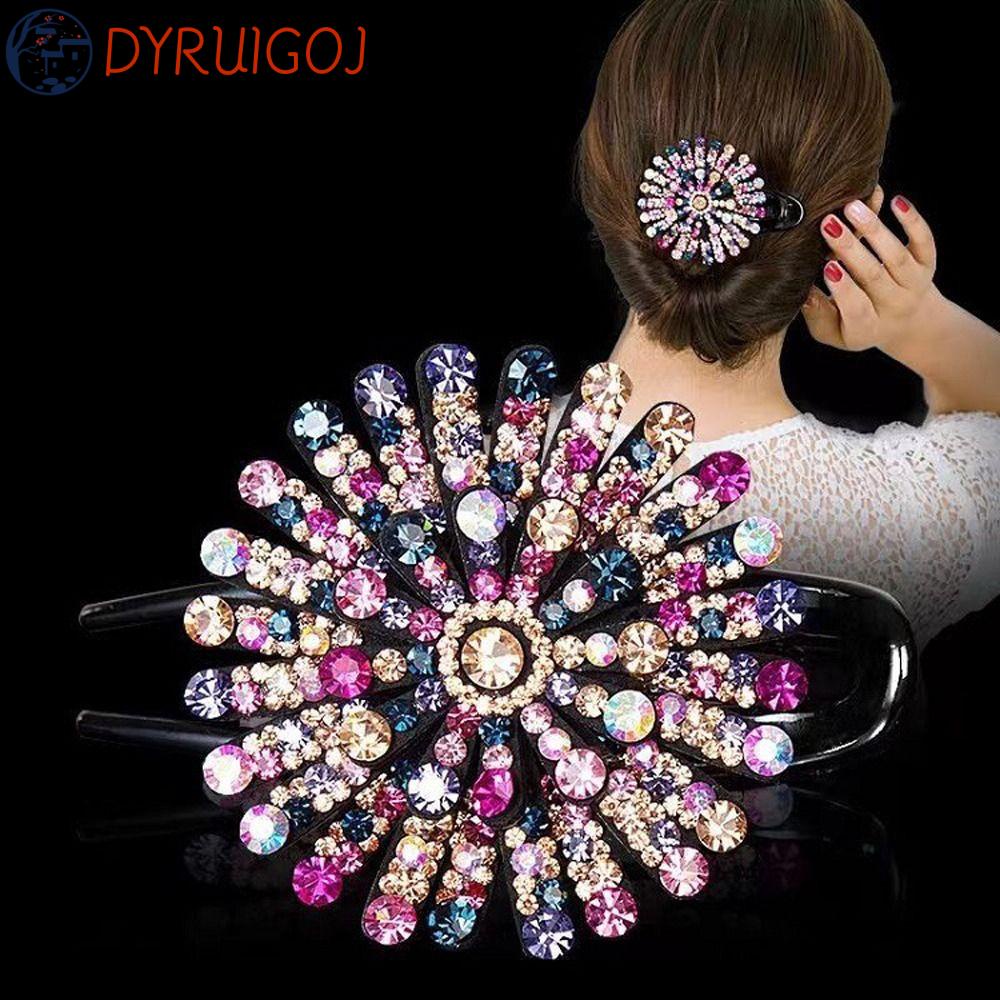 Kẹp Tóc Mỏ Vịt Cỡ Lớn Phong Cách Hàn Quốc Thời Trang Cho Nữ|Kẹp Tóc Đính Đá Thời Trang Cho Nữ