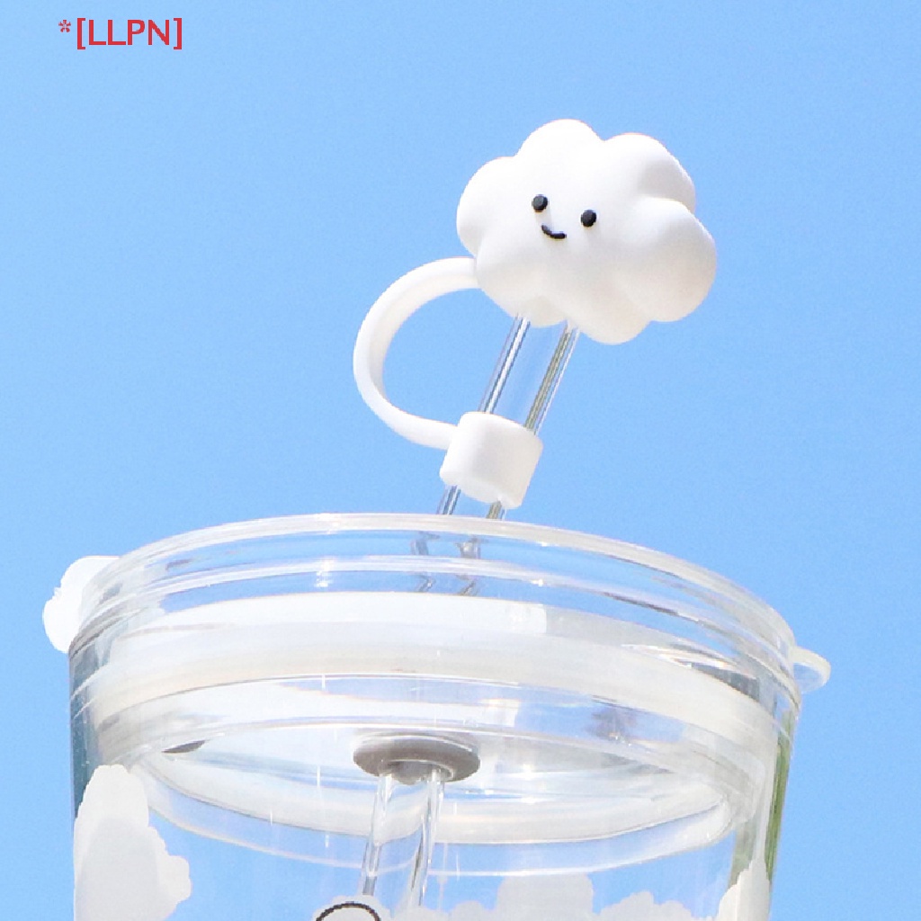 Ống Hút Silicone Tái Sử Dụng Chống Bụi Hình Đám Mây