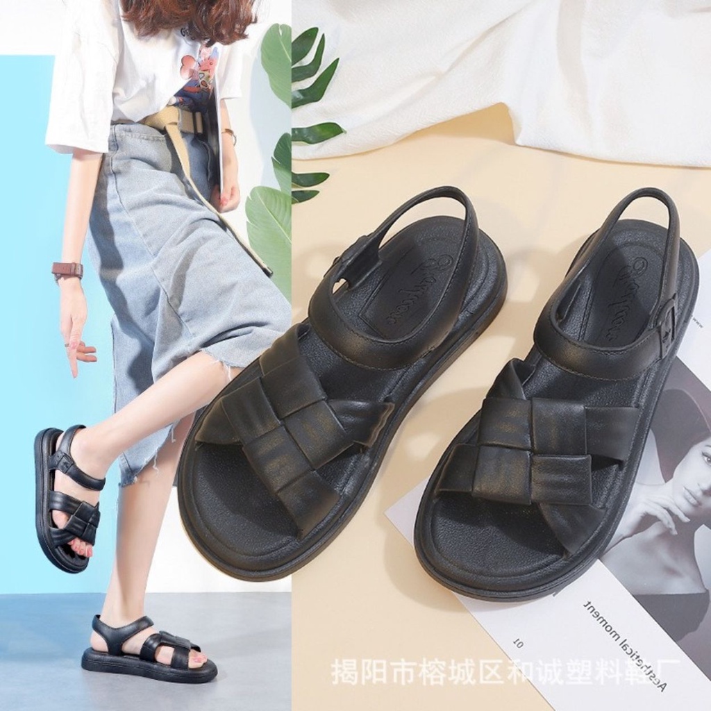 ChiKy.Store Dép Sandal Đan Chéo EVA Nữ New 2023, Dép Quai Hậu Siêu Êm Size 36-40