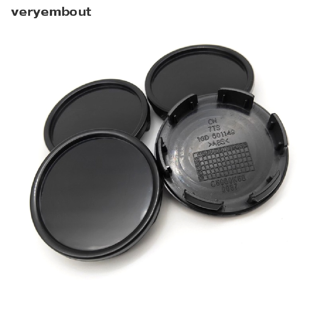 Set 4 Nắp Đậy Trục Bánh Xe Hơi 58MM Bằng ABS Chuyên Dụng