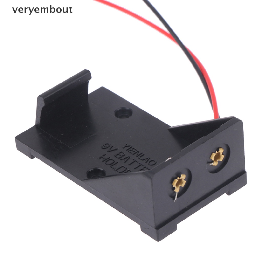 Hộp Đựng Kẹp Điện ut 9V 9V Kèm Dây Dẫn Tự Làm Tiện Dụng