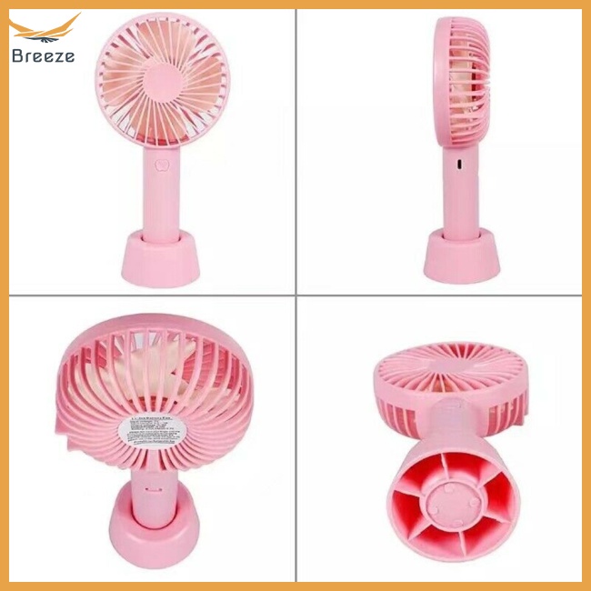 Quạt Làm Mát Mini Cầm Tay 3 Tốc Độ Tùy Chỉnh Kèm Sạc Usb Tiện Dụng Chất Lượng Cao