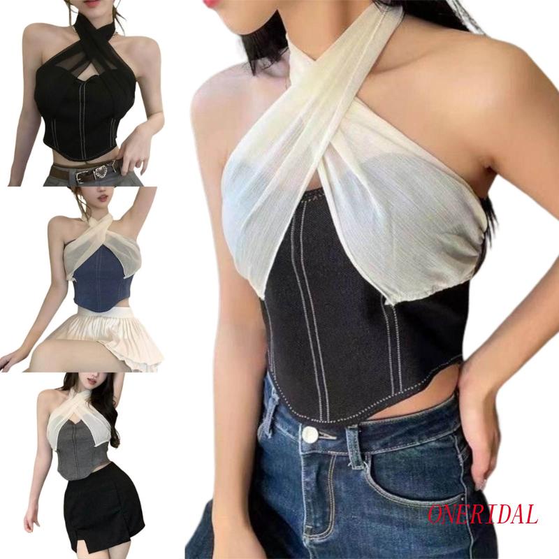 Áo Croptop Sát Nách Dáng Ôm Gợi Cảm Thời Trang Mùa Hè Cho Bạn Gái