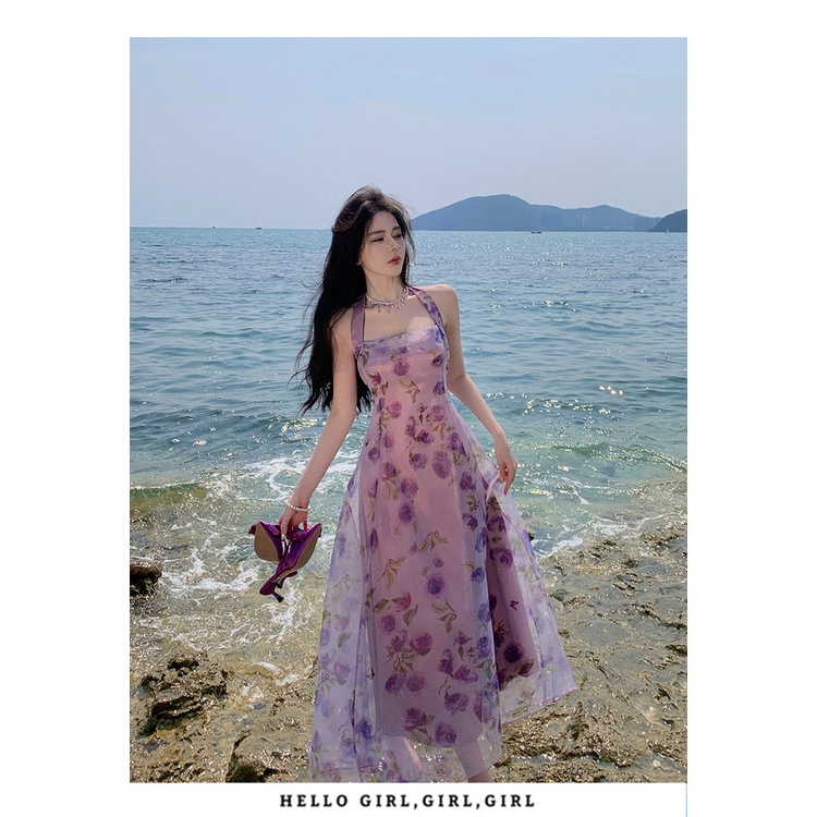 Hàng Mới Về Đầm Hai Dây Mùa Hè 2023 Phong Cách Pháp Thanh Lịch Cho Nữ