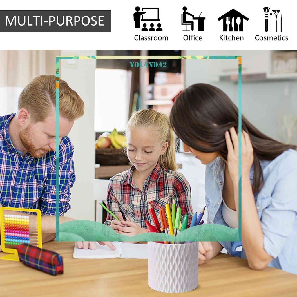 Hộp Đựng Cọ Trang Điểm Hình Tròn Sức Chứa Lớn Tiện Dụng Cho Trường Học / Văn