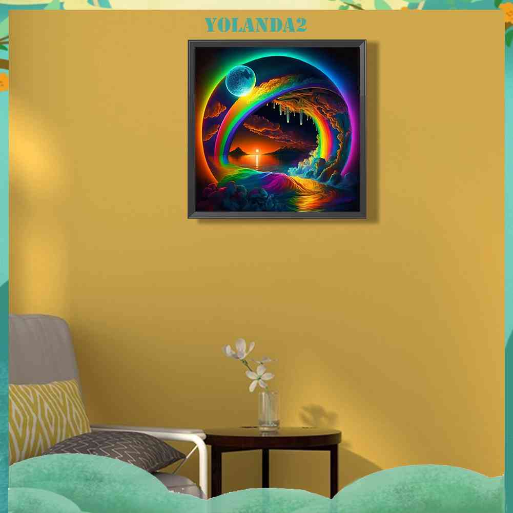 Tranh Đính Đá Kim Cương Toàn Bộ 5D DIY Hình Vẽ Trừu Tượng Trang Trí Nhà Cửa