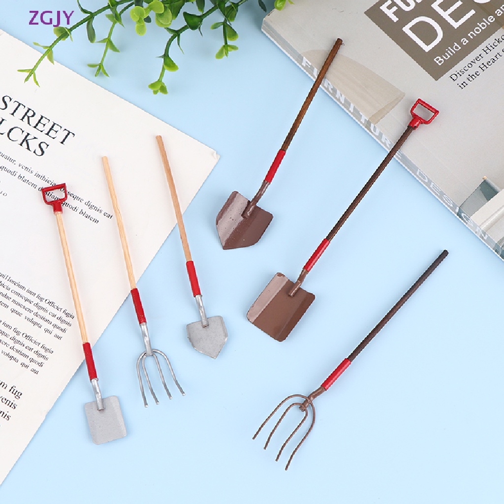 Set 3 Xẻng Làm Vườn Thu Nhỏ 1: 12 Trang Trí Nhà Búp Bê / Nông Trại Mới