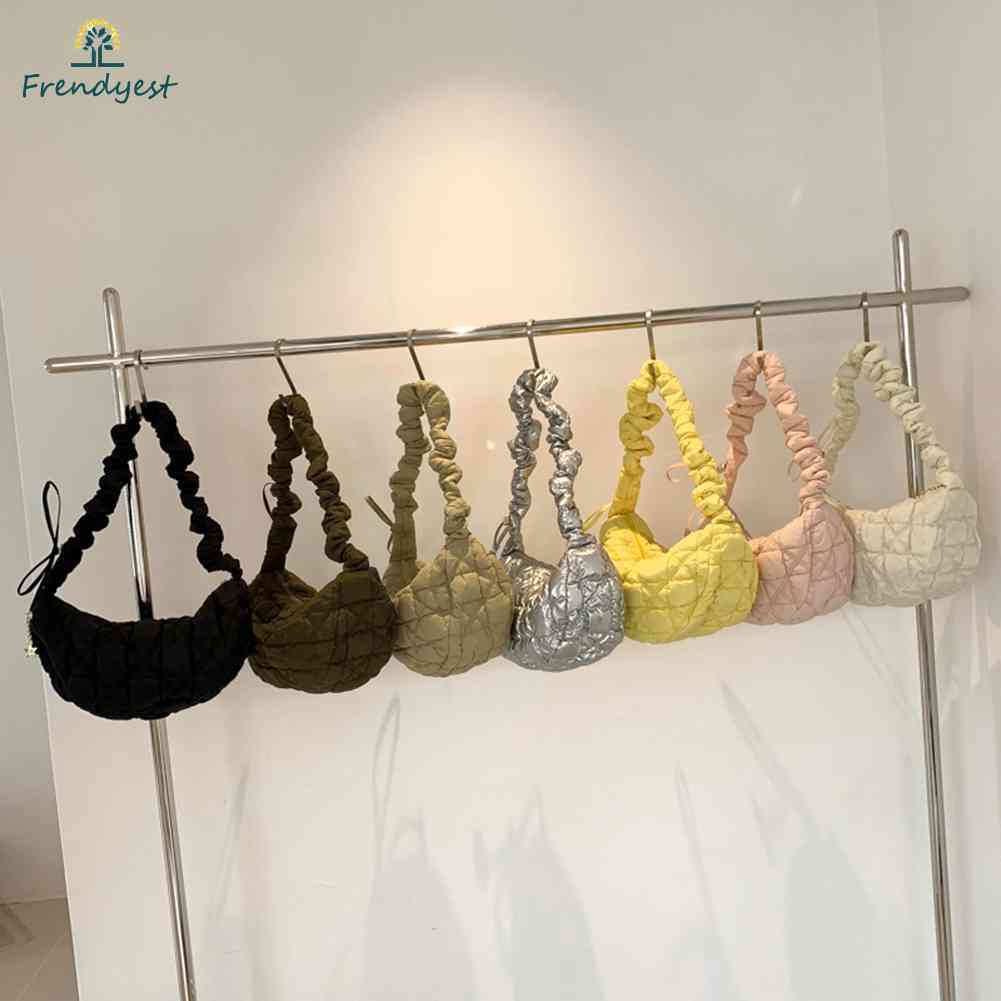 Túi Đeo Vai Bằng Cotton Màu Trơn Thời Trang Cho Nữ