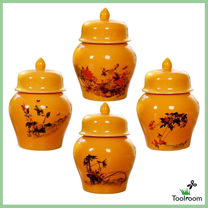 Hũ Gốm Đựng Trà Có Nắp Đậy Tiện Dụng