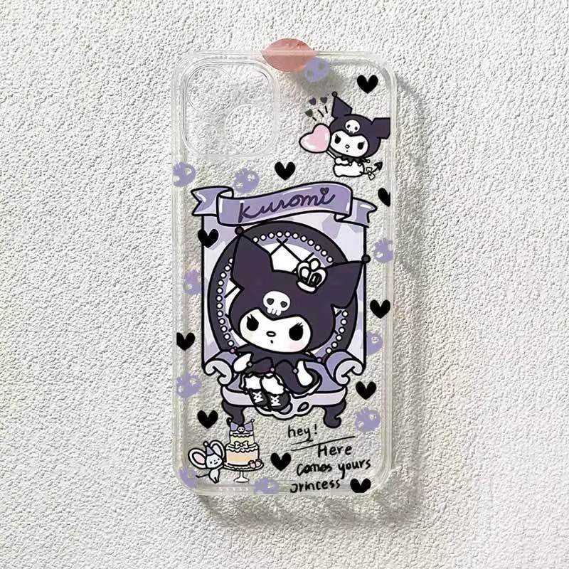 ✅Ốp Điện Thoại Trong Suốt Chống Sốc Họa Tiết Kuromi Dễ Thương Cho Iphone 1213 Xsmax 14Pro 11 JQH0