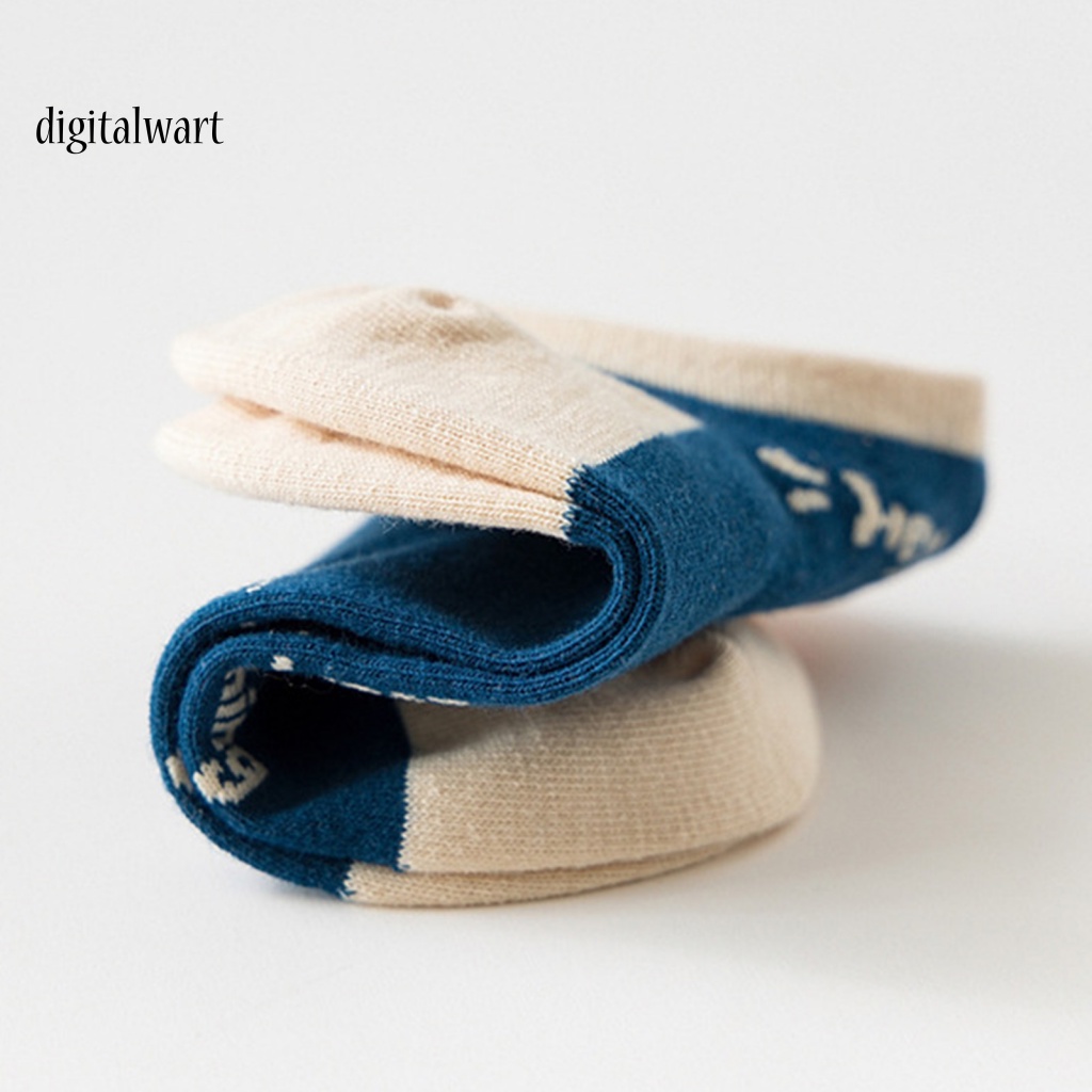 Kỹ Thuật Số| 1 Đôi Vớ Siêu Mềm Mại Thấm Hút Mồ Hôi Chống Trượt In Họa Tiết Hoạt Hình Dễ Thương