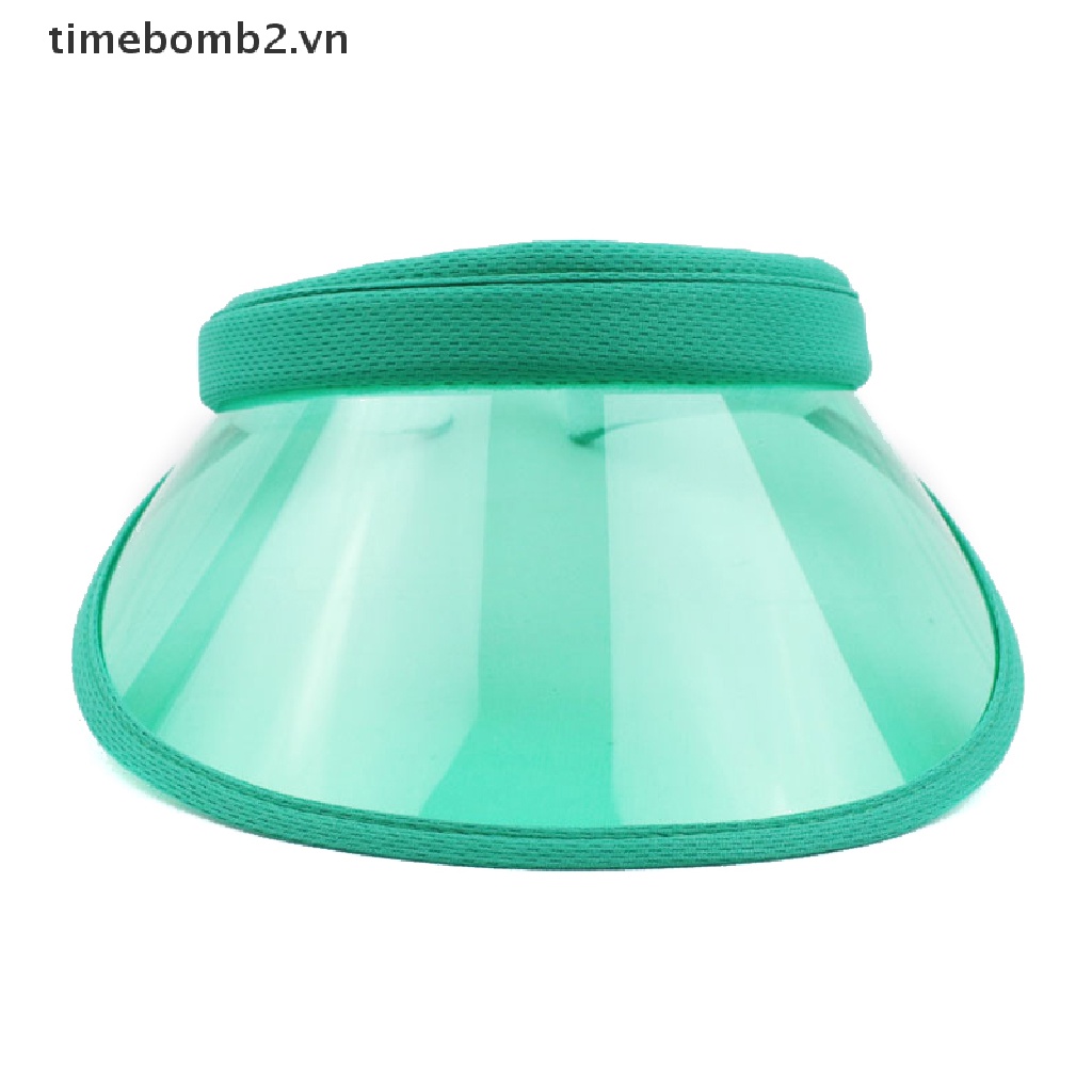 { # Mũ Lưỡi Trai Thể Thao Bằng Nhựa PVC Trong Suốt Chống Nắng Chống Tia UV Thời Trang Mùa Hè Cho Nam Và Nữ