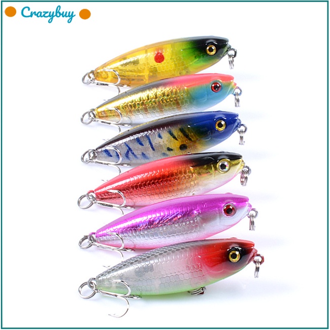 Cr Mồi Câu Cá Nổi 5.9cm / 6.9g 6 Màu Tùy Chọn