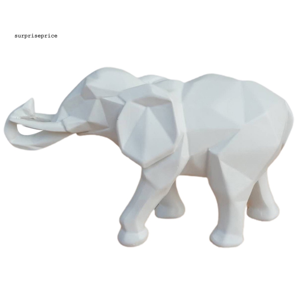 Tượng Voi Bằng Nhựa Resin Để Bàn Trang Trí